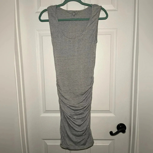 Rip Curl Size X Small Stripe High Tide Rib Midi Dress - Picture 1 of 9